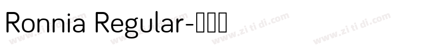 Ronnia Regular字体转换